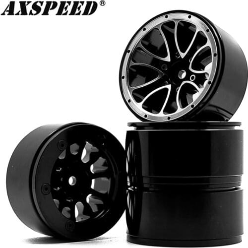 4 Pcs 1.9 BEADLOCK Wheels RC 1/10 Scale RC Crawler Truck Rims Wheel Rock Crawler Metal Aluminum Wheel Rims