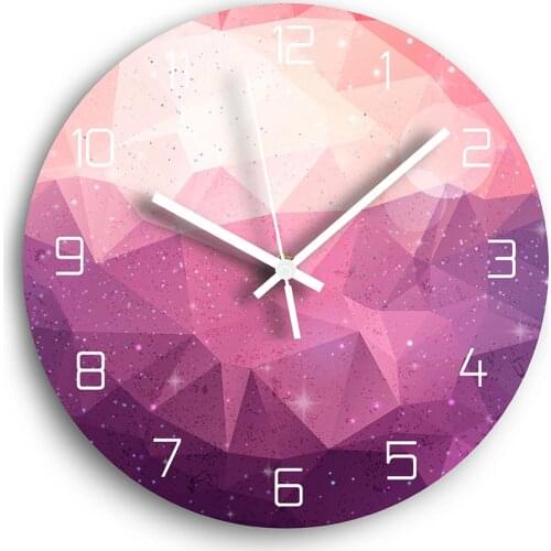 Mute wall clock living room quartz clock home clock creative fashion modern minimalist atmosphere art light luxury