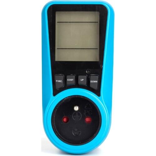 PMB05-FR Socket Digital Voltage Wattmeter Power Consumption Watt Energy Meter AC Electricity Analyzer Monitor FR