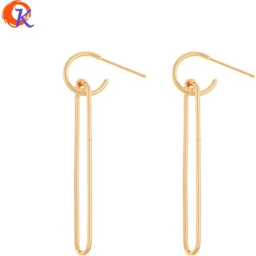 Cordial Design 20Pcs 11*49MM Jewelry Accessories/Earrings Hooks/Genuine Gold Plating/DIY Making/Hand Made/Earring Findings