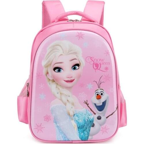 Disney Elsa Sofia Princess Girl Baby Children School bag Bagpack Schoolbags Kids Student Backpacks