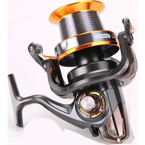 3000-9000 full metal wire cup long-distance fishing reel sea rod spinning wheel outdoor recreational fishing fishing gear