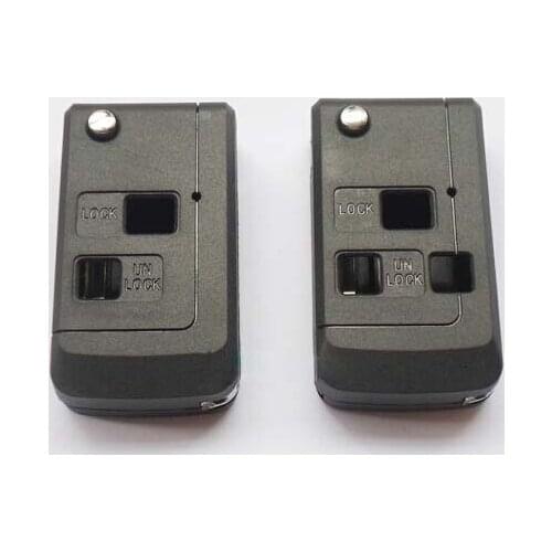 2 Buttons/3 Buttons Modified Flip Folding Remote Key Case Shell For Toyota Camry2.4 Prado Lexus Key Fob Cover