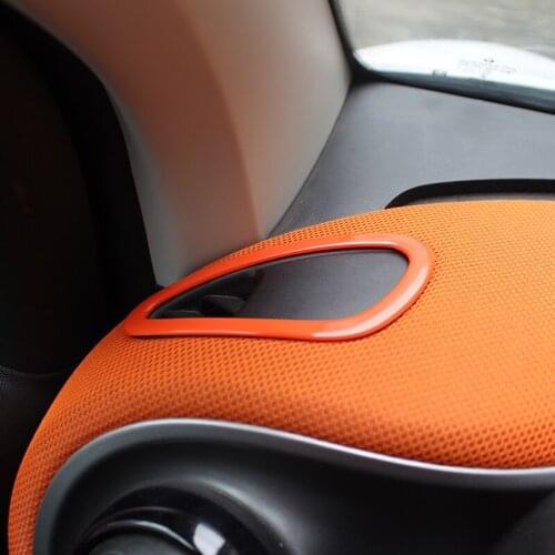 Car shape air outlet refit 3D stickers auto parts air conditioning vents decorative stickers for new smart 453 fortwo forfour