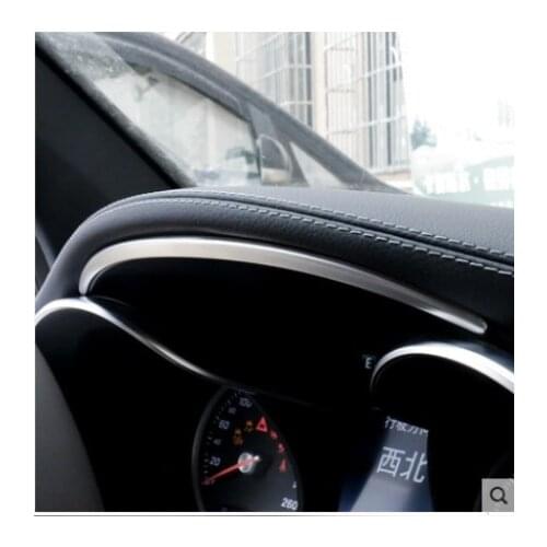 Center Console Dashboard Edge Side Trim Strips For Mercedes Benz C Class W205 GLC X253 2015-18 Stainles Steel Modified Decals