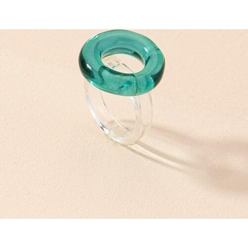 2021 New Fashion Acrylic Ring Transparent Rings for Women Trendy Jewelry Hip Hop Accessories Delicate Jewelry Dropshipping