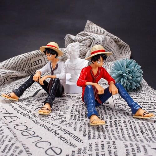 New One Piece Luffy Pvc Figurine Monkey D Luffy Classic Anime Figure Model Toys Sabo Ace Doll Cake Car Decoration Collection