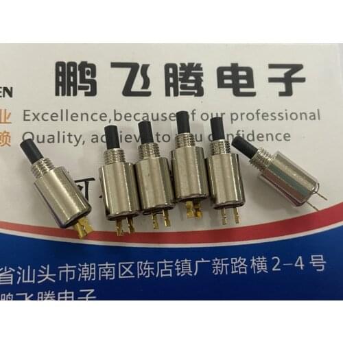 Original New 100% TS-33A micro-small metal round 2pin push button reset switch 4mm normally closed