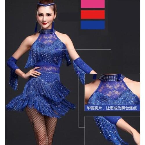 Latin Dance Dress Women/Girls/Lady New Sexy Fringe Salsa/Ballroom/Tango/Cha Cha/Rumba/Samba/Latin Dresses For Dancing