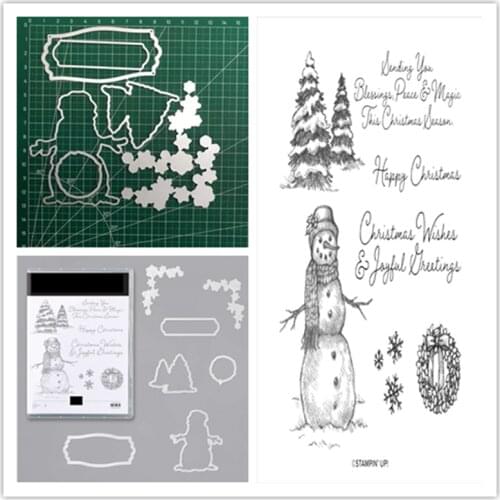 Christmas Metal Cutting Dies 2021 Clear Stamps and Dies Scrapbooking New Arrival Christmas Stencils for DecorationStamping Arts