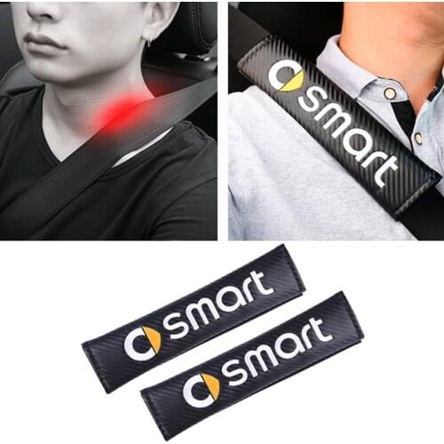 Car Styling Car Interior Accessories Auto Decoration Shoulder Seat Belt Cover Case For Smart 451 453 450 452 Fortwo Forfour 2pcs