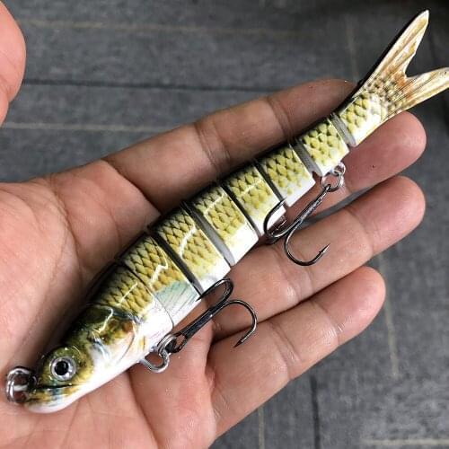 27g/22g/11g Sinking Wobblers 8 Segments Fishing Lures Multi Jointed Swimbait Hard Bait Fishing Tackle For Bass Isca Crankbait