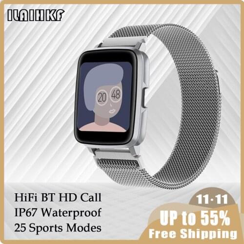 I68 Waterproof Man Smart Watch Big Screen Bracelet Relojes Inteligentes Temperature Monitor Band Women Pink Smartwatch Strap