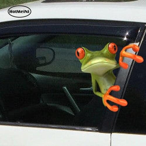 HotMeiNi 3D Frogs Funny Car Stickers Car-Styling Vinyl Decal Sticker Truck Window Graphics Sticke High Temperature & Waterproof