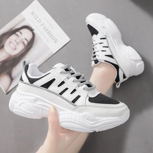 Fashion Vulcanize Shoes Trainers Women Sneakers Casual Shoes Basket Femme Mesh Tenis Feminino Zapatos Mujer Plataforma Z2-83