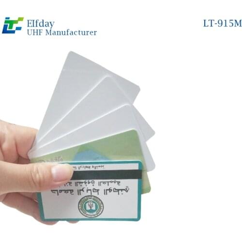 100pcs RFID White Card UHF Long-Distance Employee Card Can Print Electronic Label