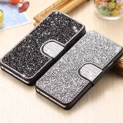20PCS For iPhone 6 6s 7 8 Plus X Phone Case Fashion Diamond Leather Flip Case Soft TPU Phone Case For iPhone 8