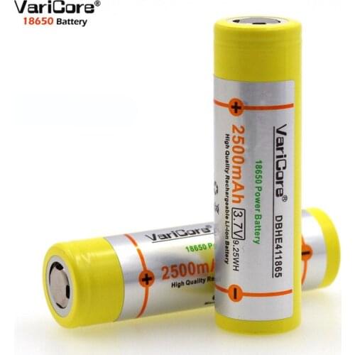 4pcs.The new original VariCore HE4 18650 power supply 30A 3.7V 2500 mAh lithium battery Electronic battery special 30A discharge