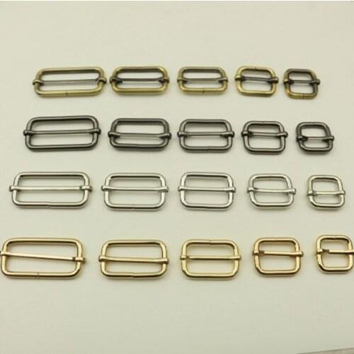 50mm 38mm 32mm 25mm 20mm buckle slides for Adjustable webbing belt purse Dee Snap