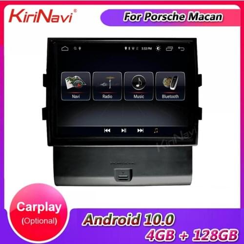 KiriNavi 8.4" 2Din Android 10.0 Car Radio Automotivo For Porsche macan Car Dvd Multimedia Player Auto GPS Navigation 2013-2017