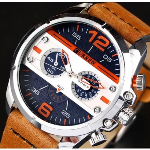 CURREN Watches Men Luxury Brand Army Military Watch Leather Sport Watches Quartz Men Wristwatch Relogio Masculino Drop Shipping