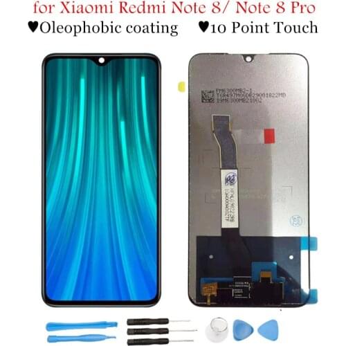 For Xiaomi Redmi Note 8/ Note 8 Pro LCD Display with Frame Touch Screen Digitizer Assembly LCD TouchScreen Repair Parts