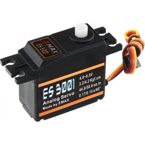 Emax ES3001 RC Parts ABS Analog Servo 37g For Helicopter Airplane Part