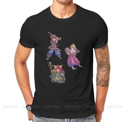 Heroes of Mana Round Collar TShirt Seiken Densetsu Mana Mystic Quest Final Fantasy Adventure Pure Cotton T Shirt Mans Clothes