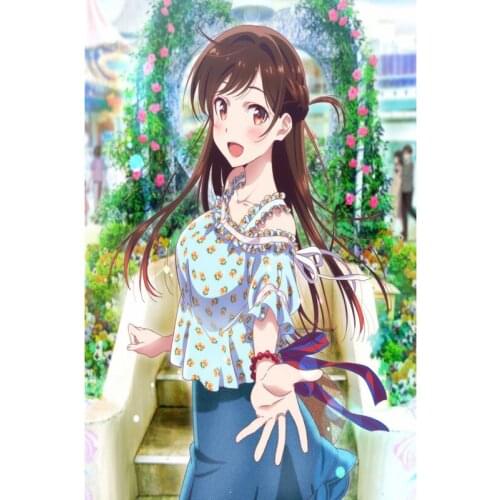 Rent A Girlfriend Anime Poster Silk Fabric Wall Art Poster Print Painting Nature Decoration Pictures Modern Home Decor 1119