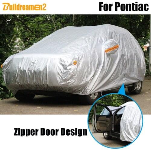 Buildreamen2 Outdoor Car Cover Waterproof Sun Shade Snow Rain Dust Resistant Cover For Pontiac G3 Aztek Torrent Montana GTO Vibe
