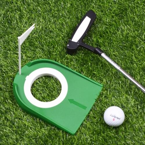 Indoor Golf Putting Trainer With Hole Flag Putter Green Practice Aid Home Yard Outdoor Training Aid Adjustable Hole