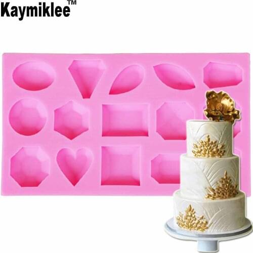 M931 Gem Collection Silicone Mold Fondant Mould Cake Decorating Tools Chocolate Gumpaste Mold, Sugarcraft, Chocolate Mold
