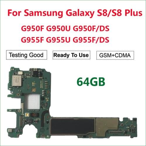 Motherboard Unlocked 64GB Replacement For Samsung Galaxy S8 Plus G955F G955FD G955U G950FD S8 G950F G950FD G950U