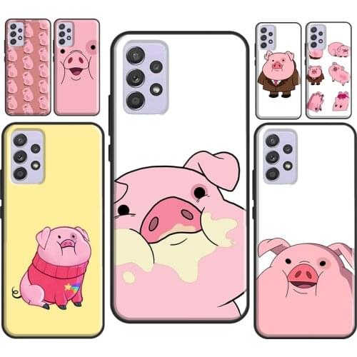 Cute PINK Kawai Pig Case For Samsung A12 A32 A42 A52 A72 A11 A31 A41 A51 A71 A21S A20e M31S A10 A40 A50 A70