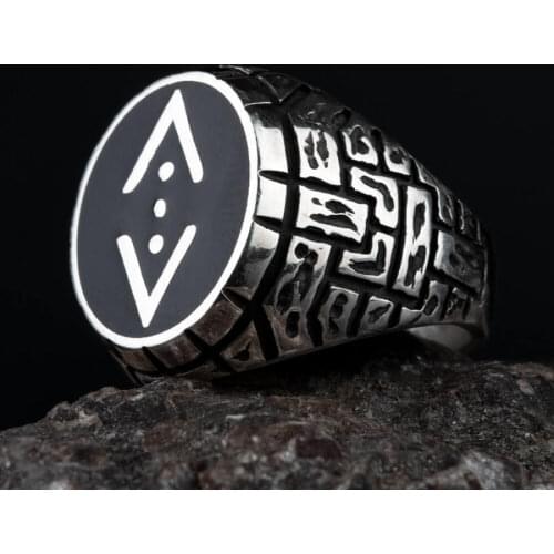 Men Silver Ring Cukur Sequence Ring Yamac Kocovali Ring Solid 925 Sterling Silver Made In Turkey