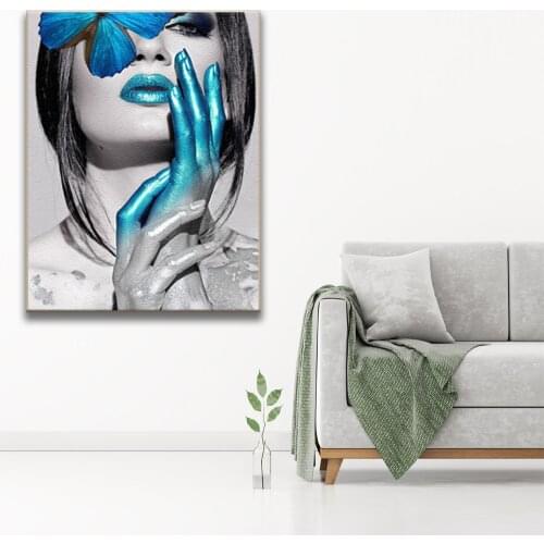 Butterfly Girl Painting By Numbers For Adult Hand Painted Picture Abstract Oil Painting On Canvas Home Decoration Unique Gifts
