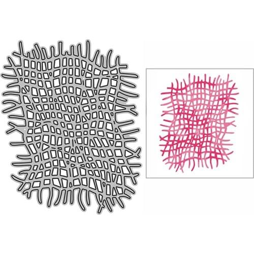 New Square Linen Net Craft Embossing Mold 2021 Metal Cutting Dies for DIY Decorative Scrapbooking Album Card Making No Stamps