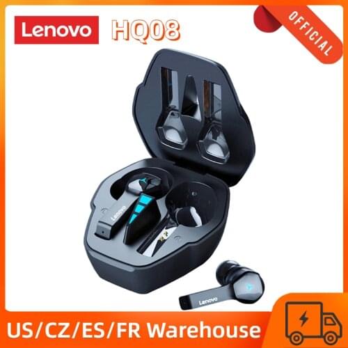 Original Lenovo HQ08 Bluetooth 5.0 Earphones In-ear Music Gaming Wireless Sports Headphone Waterproof Noise Reduction Headset
