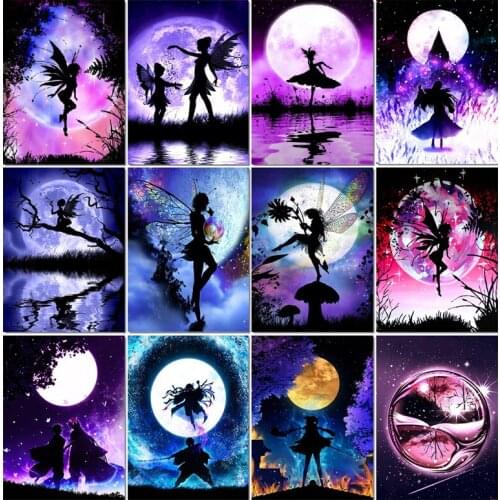 Full square/round 5D Diy Diamond Painting Fantasy Fairy Butterfly Embroidery Diamond Mosaic Cross Stitch Kits Home art Decor