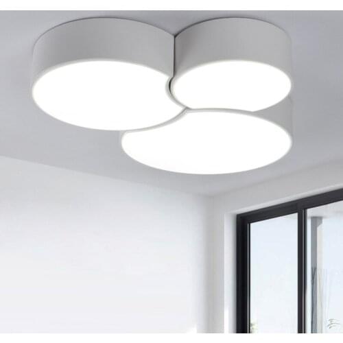 Modern surface mounted ceiling lamp LED panel White/Black for bathroom lighting AC110-240V luminarias para