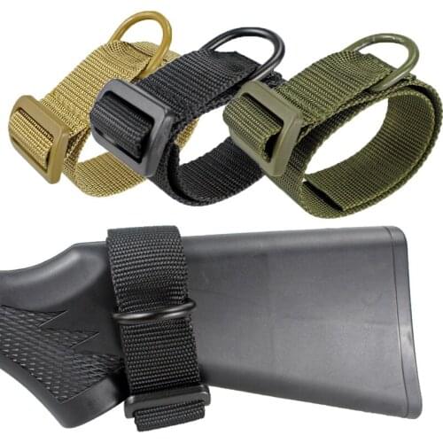 Heavy Duty Tactical ButtStock Sling Adapter Gun Sling Shoulder Strap For Hunting Military Airsoft Shotgun Rifle Attachment Mount
