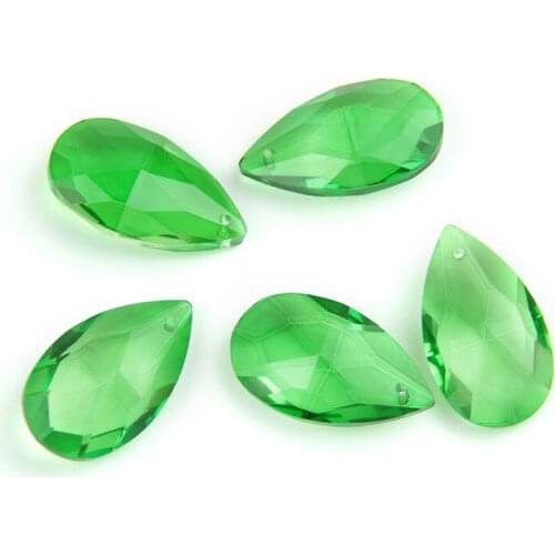 Dark Green 22mm/38mm/50mm/63mm/76mm Chandelier Glass Spare Parts Pendent Crystal Used Chandelier Lighting