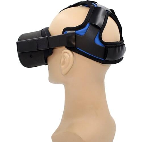 Comfortable PU Leather Non-slip Head Strap Cushion Mat for Oculus Quest VR Headset Cushion Headband Fixing Accessories