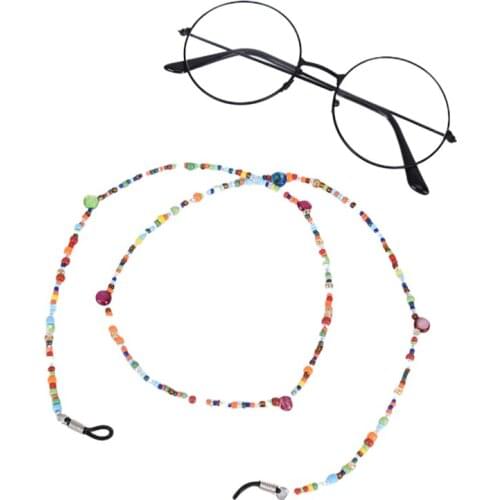 2020 Colorful Beads Eyeglass Chains Street Stylish Girl Fashion Sunglasses Chain Eyewears Cord Holder