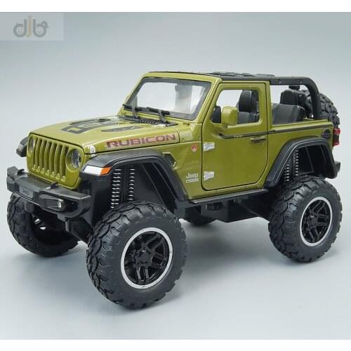 1:20 Diecast Metal Model Toys Rubicon Coupe Off-road Pull Back With Sound & Light