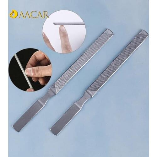 Scrub Article Nail Tool 13cm HOT 1PC Stainless Steel Nail File Polishing Article Manicure Pedicure