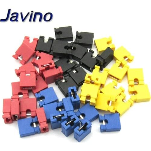 100pcs Pin Header Jumper blocks Connector 2.54 mm for 3 1/2 Hard Disk Drive CD/DVD Drive Motherboard and/or Expansion Car