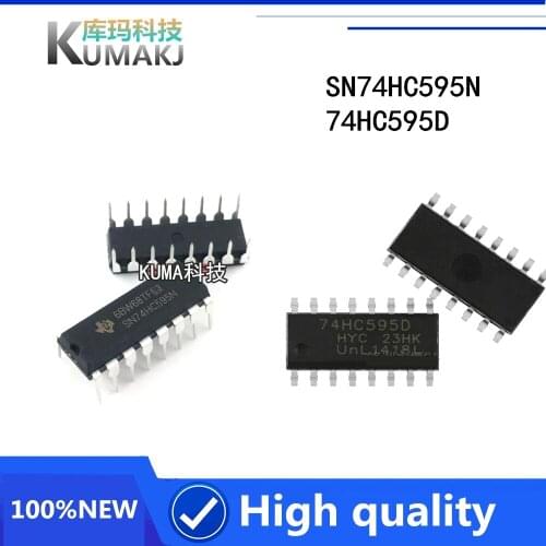 20PCS/LOT NEW 74HC595 74HC595N SN74HC595 SN74HC595N 74HC595D DIP IC DIP-14 SOP14
