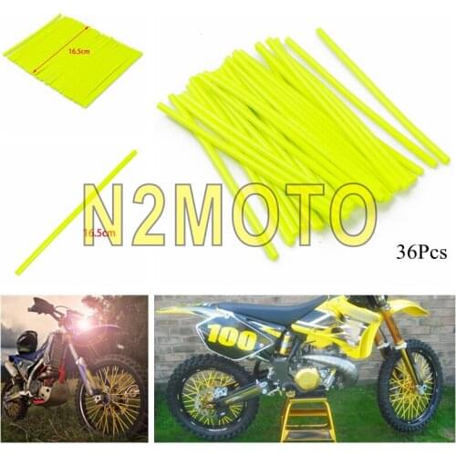 36Pcs/set Motorcycle Dirt Bike Wheel Spoked Wraps Skins Covers Universal for BMW Kawasaki Yamaha Honda Suzuki Motorbike