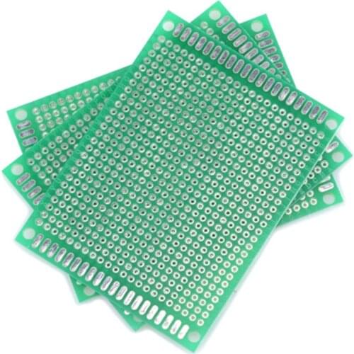 6X8cm 6*8cm Double Side Prototype pcb Breadboard Universal , 2.54mm Glass Fiber Practice DIY Kit
